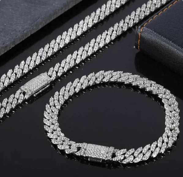 8mm Iced Cuban Bracelet