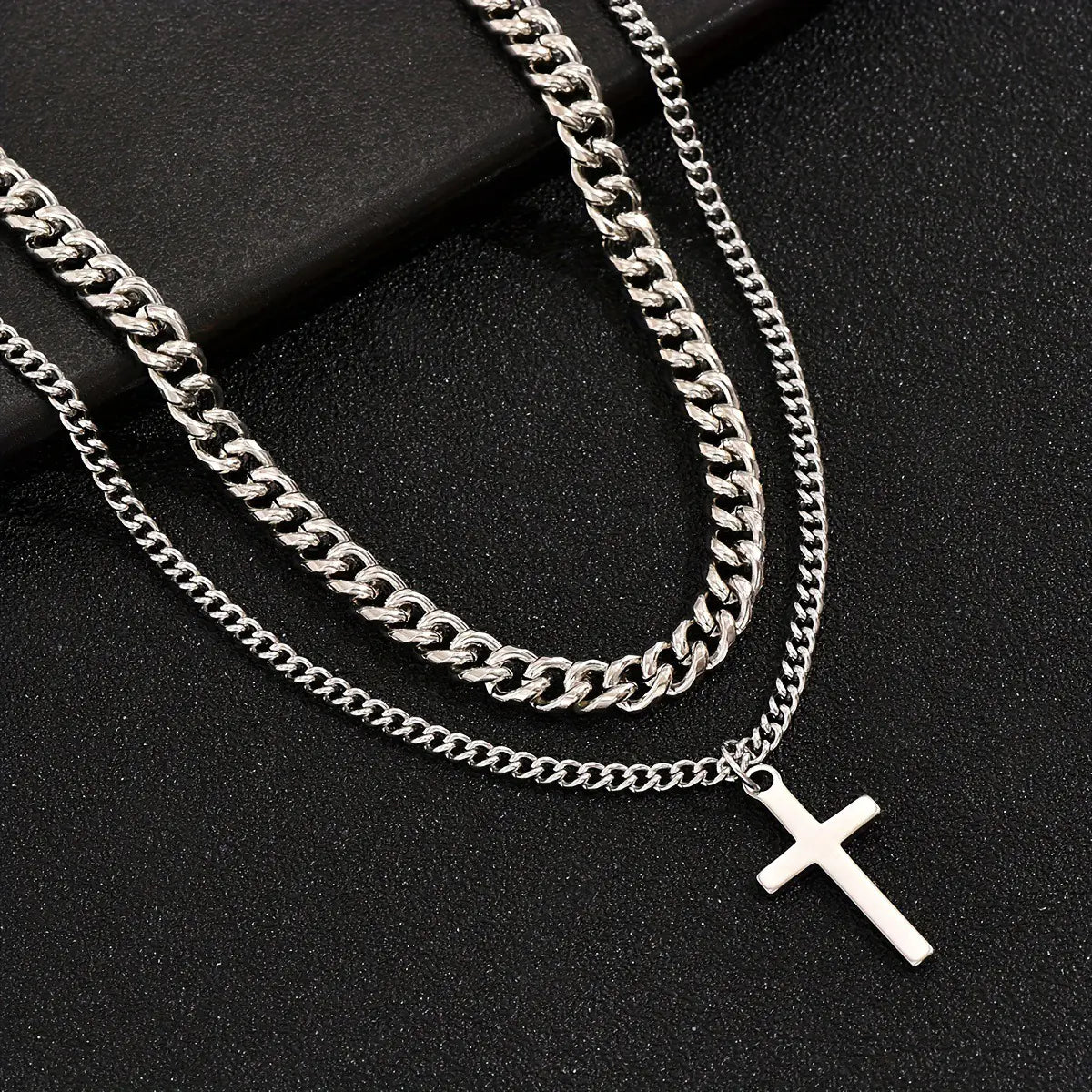 Titanium Steel Cross Pendant