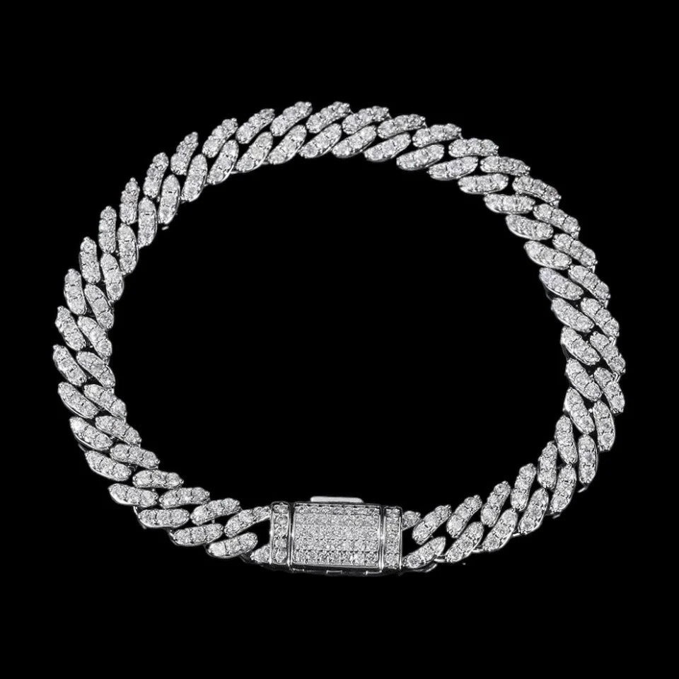8mm Iced Cuban Bracelet