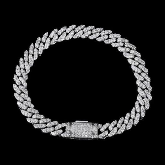 8mm Iced Cuban Bracelet
