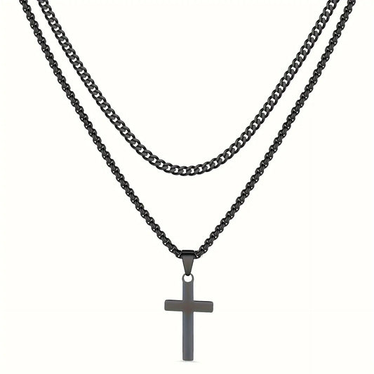 Titanium Steel Cross Pendant